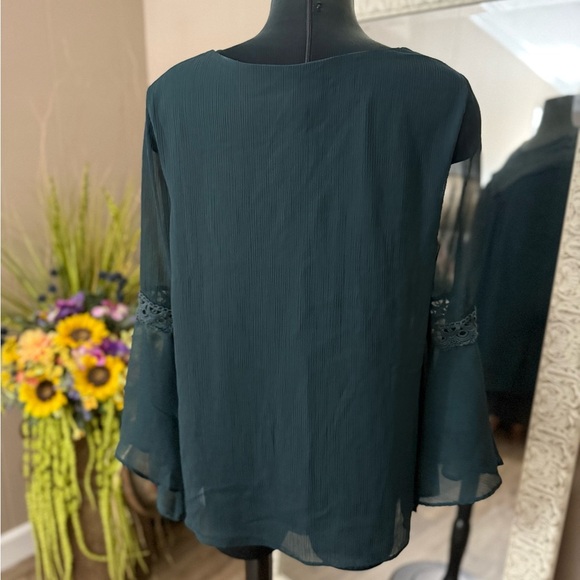 AGB • Boho Flutter Sleeve Crochet Blouse - Picture 8 of 11